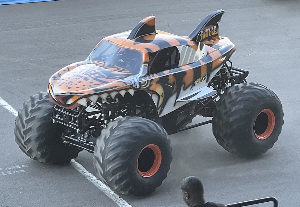 Tiger Shark Monster Truck, a model car by Hot Wheels
