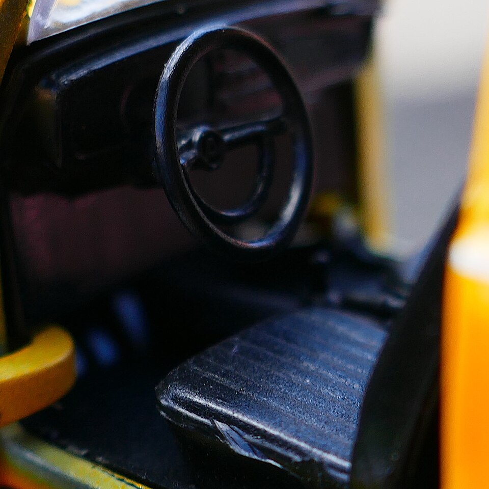 VW Beetle worn model-08-detail, a model car by Welly