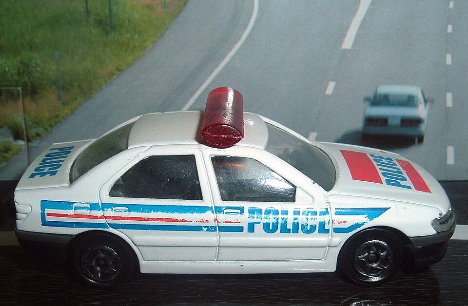 S150 Peugeot 406 - France National Police (2597766416), a model car by Majorette