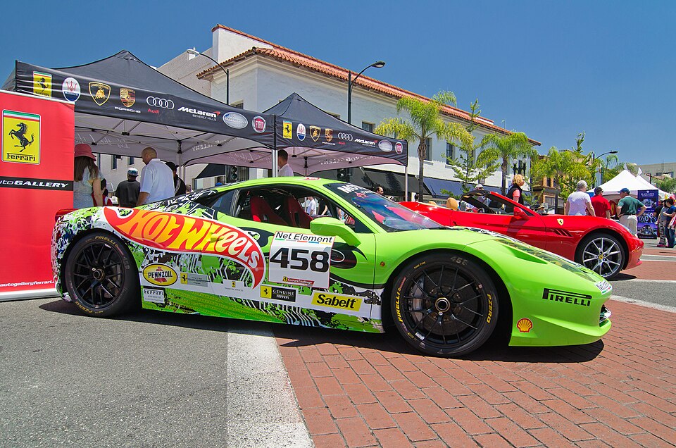 Life Sized Hot Wheels Ferrari 458 Challenge, a model car by Hot Wheels
