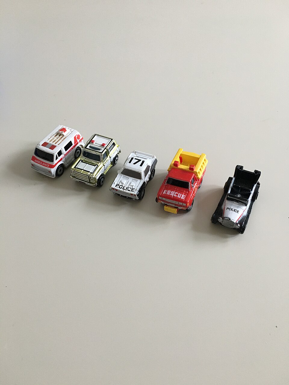 Micro Machines - police and fire engines, a model car by Micro Machines