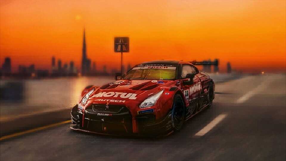MINI-GT NISSAN GTR IN DUBAI CREEK, a model car by MINI GT