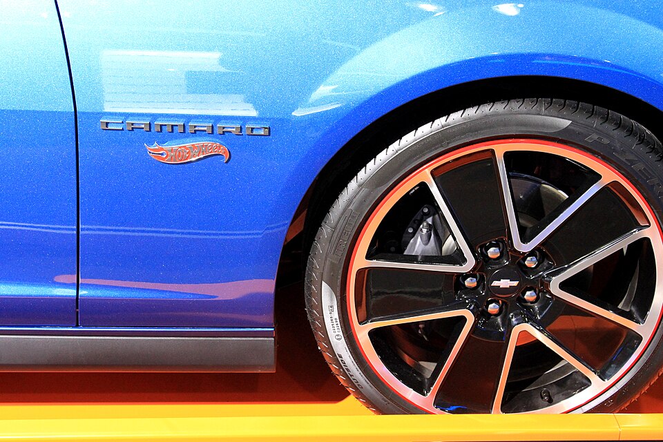 Camaro Hot Wheels car at the New York International Auto Show (8611339313), a model car by Hot Wheels