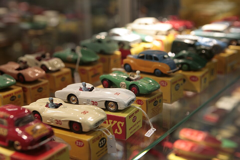 Miniatures, a model car by Dinky Toy cars