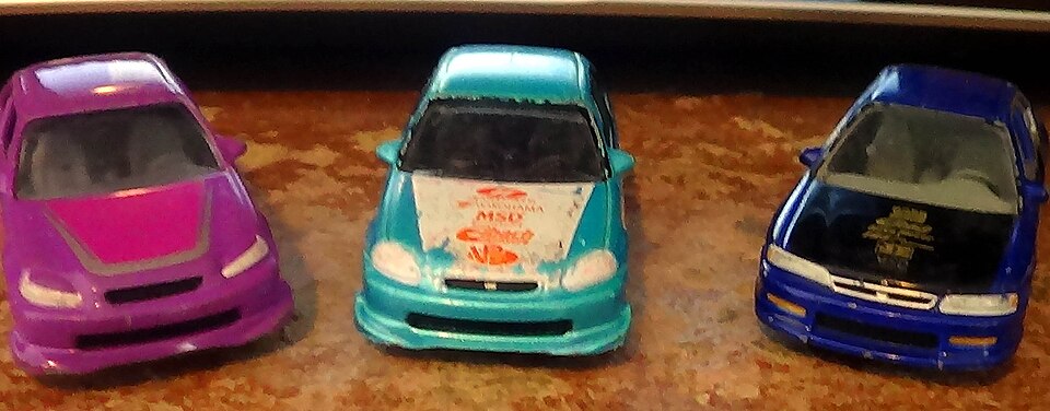 Jl honda models, a model car by Johnny Lightning