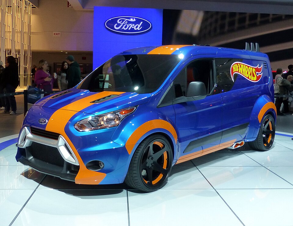 Life Sized Hot Wheels Ford Transit Connect Concept, a model car by Hot Wheels