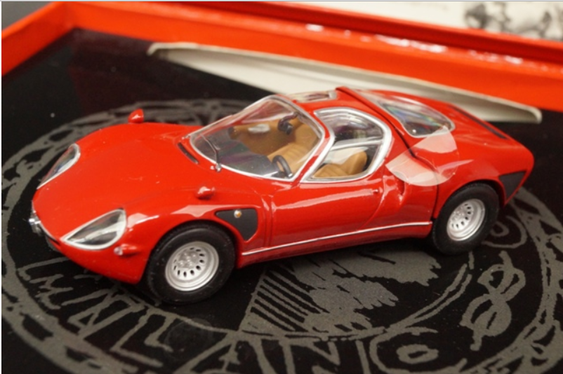 Minichamps's 43 minutes 1 alfa romeo tipo33 stradale, a model car by Minichamps