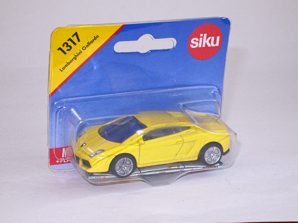 Siku-Modell Lamborghini Gallardo Seitenansicht Blister 2017, a model car by Siku