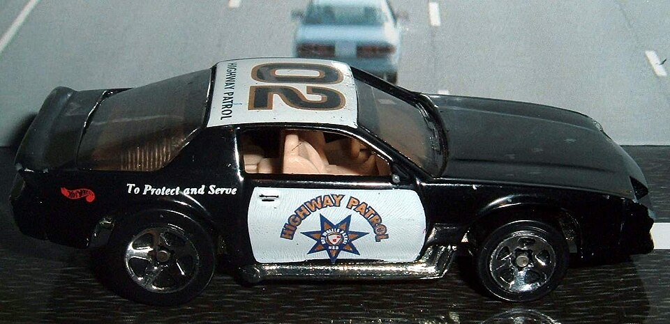 S203 Chevrolet Camaro - USA Highway Patrol (2858004946), a model car by Hot Wheels