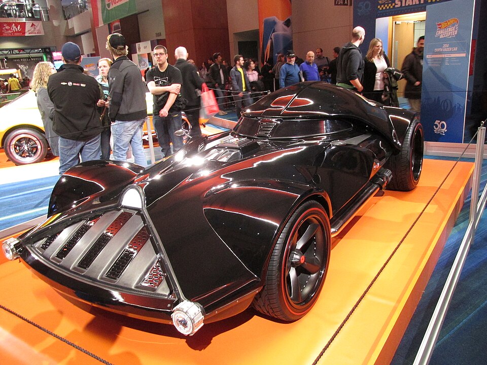 2014 Darth Vader Hot Wheels car 01, a model car by Hot Wheels