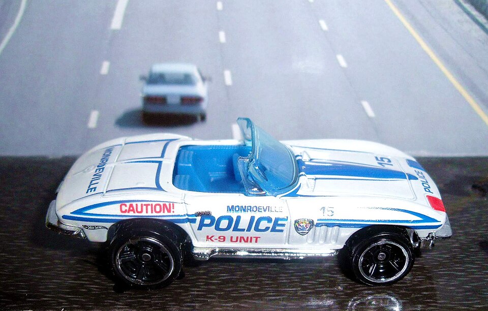 S361 Chevy Corvette - USA Monroeville Police PA K9 (8211227853), a model car by Hot Wheels