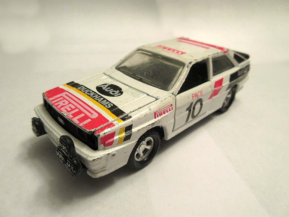 Audi Quattro, a model car by Matchbox