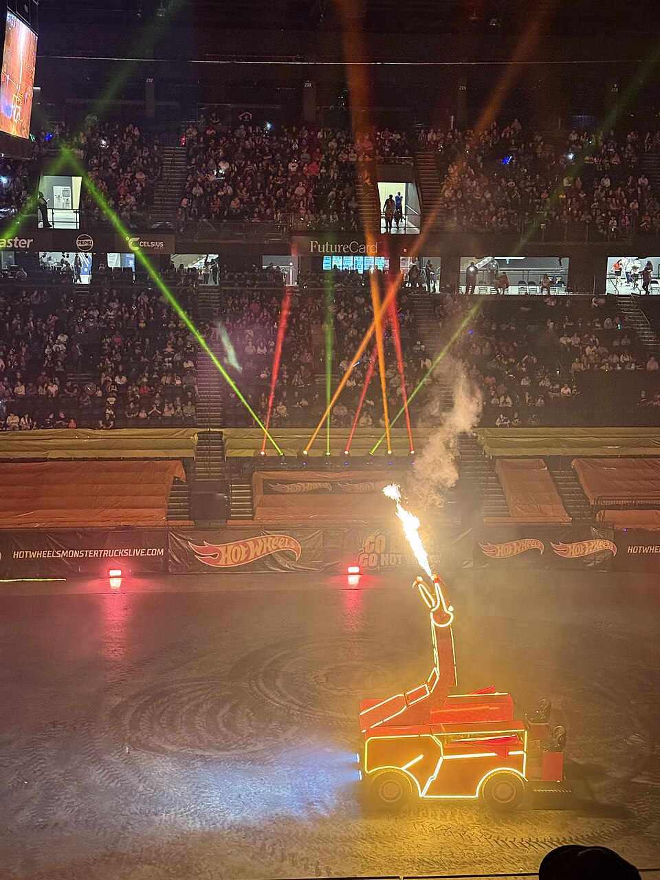 HOT WHEELS MONSTER TRUCKS LIVE GLOW-N-FIRE 02, a model car by Hot Wheels