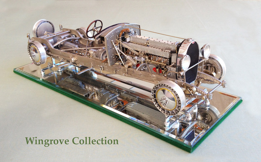 1931 Bugatti 41 Royale chassis by G Wingrove, a model car by Scale models by Gerald Wingrove