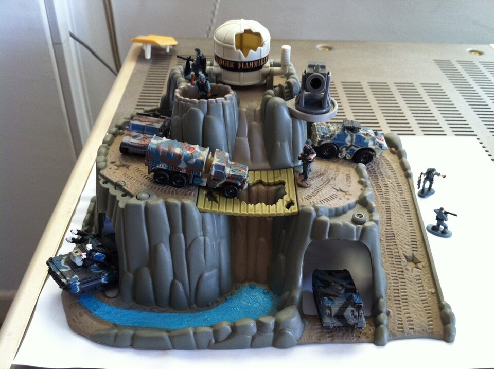 Hornet Hill (Micro Machines) Terror Troops' mountaintop supply depot, a model car by Micro Machines