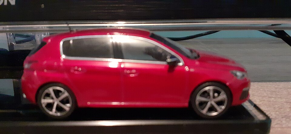 Peugeot 308 2017, a model car by Norev