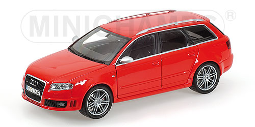AUDI RS4 AVANT – 2006 – RED METALLIC 1:18 model