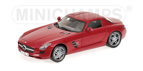 MERCEDES-BENZ SLS AMG – 2010 – RED METALLIC 1:18 model
