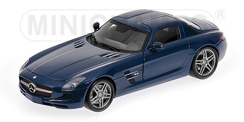 MERCEDES-BENZ SLS AMG – 2010 – BLUE METALLIC 1:18 model