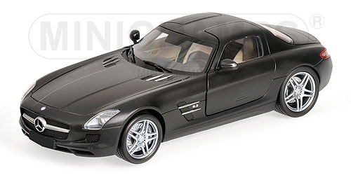 MERCEDES-BENZ SLS AMG – 2010 – MATT BLACK L.E. 1008 pcs. 1:18 model
