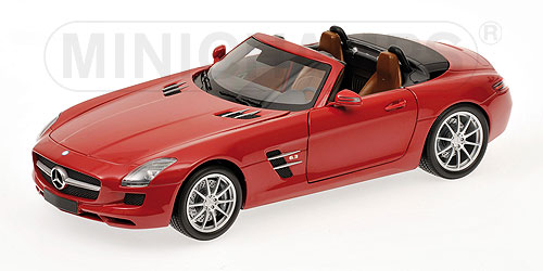 MERCEDES-BENZ SLS-CLASS – AMG ROADSTER – 2011 – RED METALLIC 1:18 model