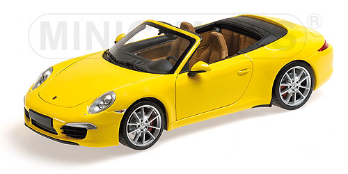 PORSCHE 911 CARRERA S CABRIO (991) – 2012 – YELLOW L.E. 750 pcs. 1:18 model