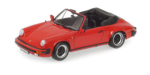 PORSCHE 911 CARRERA CABRIOLET 3.2 – 1983 – RED 1:18 model
