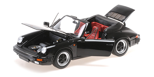 PORSCHE 911 CARRERA 3.2 CABRIOLET – 1983 – BLACK 1:18 model