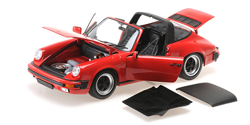 PORSCHE 911 CARRERA 3.2 TARGA – 1983 – RED 1:18 model