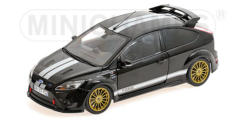FORD FOCUS RS – 2010 – LE MANS CLASSIC EDITION – BLACK – 1966 FORD MK.II TRIBUTE L.E. 702 pcs. 1:18 model