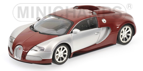 BUGATTI VEYRON EDITION CENTENAIRE – 2009 – CHROME/RED 1:18 model