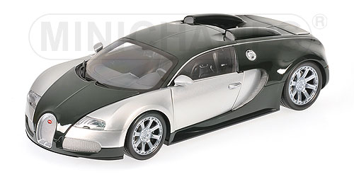 BUGATTI VEYRON EDITION CENTENAIRE – 2009 – CHROME/GREEN 1:18 model