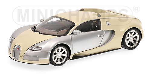 BUGATTI VEYRON EDITION CENTENAIRE – 2009 – CHROME/BEIGE 1:18 model