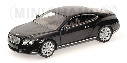 BENTLEY CONTINENTAL GT – 2002 – DIAMOND BLACK METALLIC 1:18 model