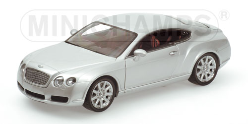 BENTLEY CONTINENTAL GT – 2002 – SILVER METALLIC 1:18 model