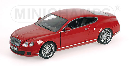 BENTLEY CONTINENTAL GT – 2008 – RED 1:18 model