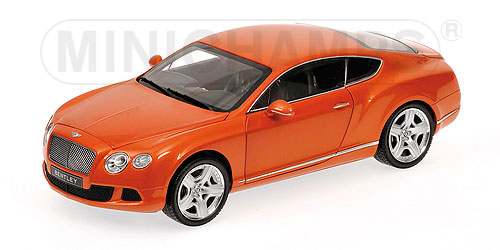 BENTLEY CONTINENTAL GT – 2011 – ORANGE METALLIC 1:18 model