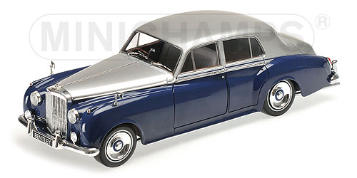 BENTLEY S2 – 1960 – SILVER/BLUE 1:18 model
