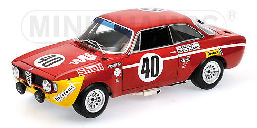 ALFA ROMEO GTA 1300 JUNIOR PICCHI/CHASSEUIL – WINNER DIV 1 – 24H PAUL RICARD – 1971 L.E. 702 pcs. 1:18 model