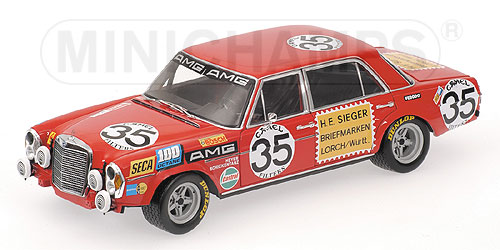 MERCEDES-BENZ 300 SEL 6.8 – HEYER/SCHICKENTANZ – 2ND PLACE – TEAM AMG – 24H SPA 1971 1:18 model