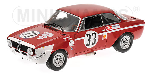 ALFA ROMEO GTA 1300 JUNIOR – HEZEMANS/VAN LENNEP – WINNERS DIV.1 4H JARAMA – 1972 1:18 model