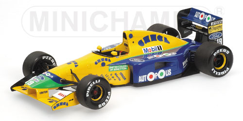 BENETTON FORD B191 – MICHAEL SCHUMACHER – 1991 (WITHOUT FIGURINE) 1:18 model
