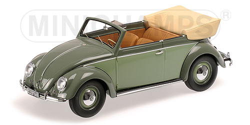 VOLKSWAGEN 1200 CABRIOLET – 1949 – GREEN/GREEN 1:18 model