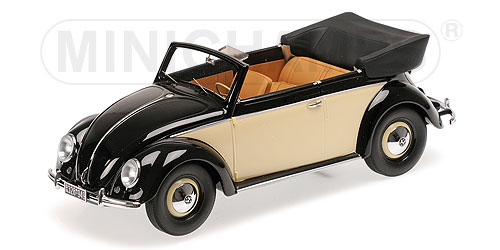 VOLKSWAGEN 1200 CABRIOLET – 1949 – BLACK/CREAM 1:18 model
