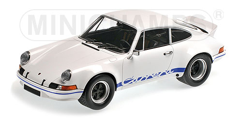 PORSCHE 911 CARRERA RSR 2.7 – 1972 – WHITE W/BLUE 1:18 model