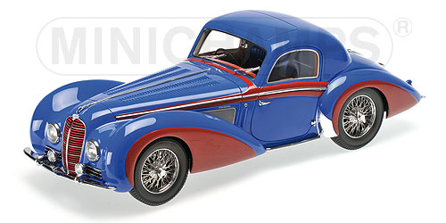 DELAHAYE TYPE 145 V-12 COUPÉ – 1937 – BLUE/RED L.E. 170 pcs. 1:18 model