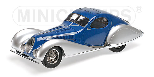 TALBOT LAGO T150-C-SS COUPÉ – 1937 – BLUE/SILVER L.E. 300 pcs. 1:18 model