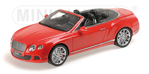 BENTLEY CONTINENTAL GT SPEED CONVERTIBLE – 2013 – RED 1:18 model