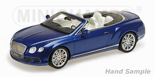 BENTLEY CONTINENTAL GT SPEED CONVERTIBLE – 2013 – BLUE 1:18 model