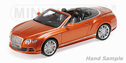 BENTLEY CONTINENTAL GT SPEED CONVERTIBLE – 2015 – ORANGE 1:18 model